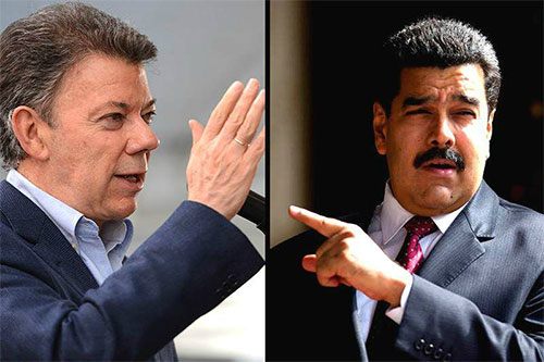 Maduro acusa a Santos de conspirar contra Venezuela